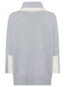 Round Neck Jumper - Misty Grey Melange