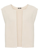 Sleeveless Cardigan - Canvas Beige