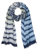 Striped Scarf - Ink Blue