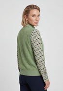 Sleeveless Cardigan - Moss Green