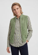Sleeveless Cardigan - Moss Green