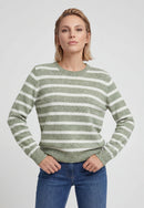 Long Sleeve Pullover - Moss Green Melange