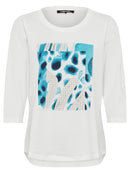 Placement Print T-Shirt - Off White