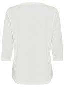 Placement Print T-Shirt - Off White