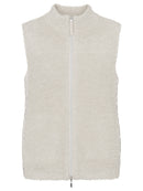 Sleeveless Cardigan - Caffe Latte