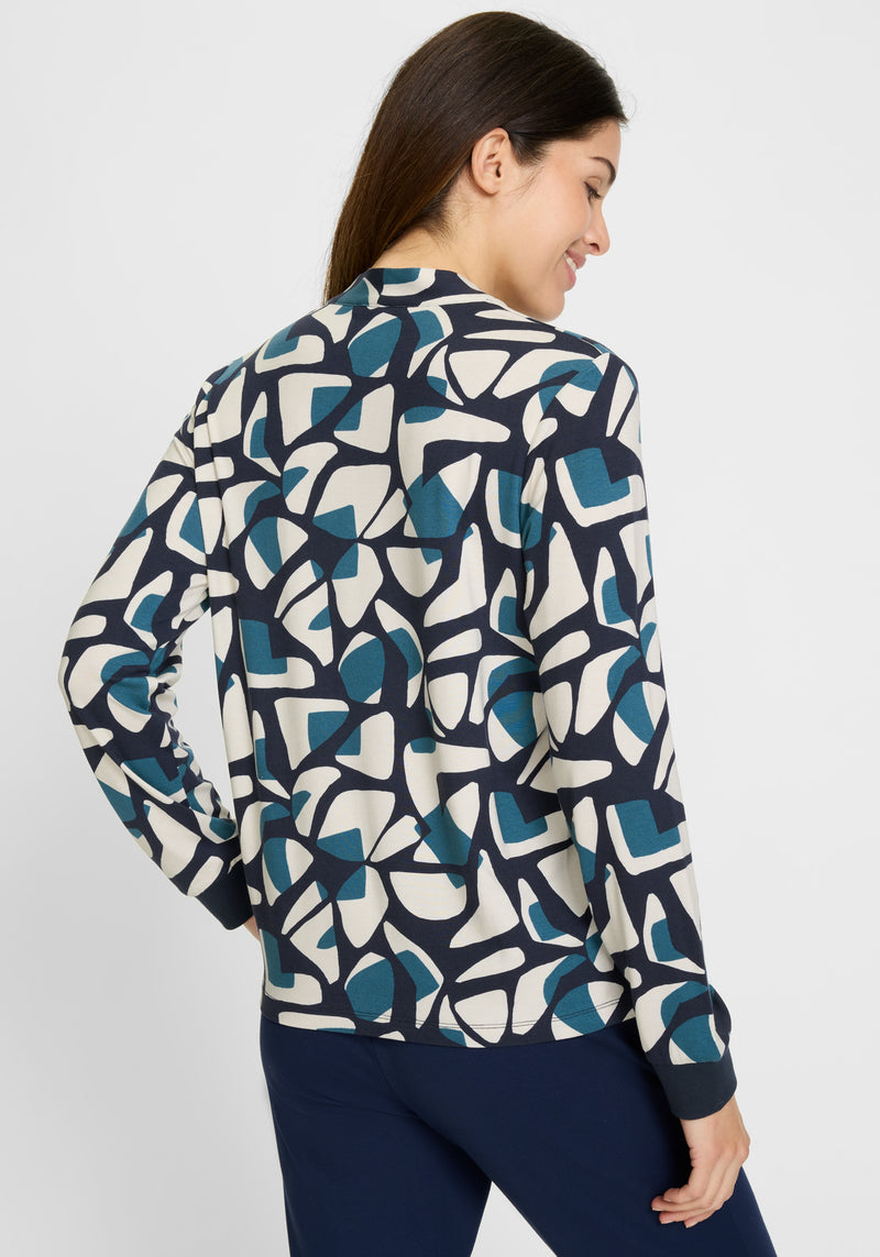 All Over Print T-Shirt - Ink Blue