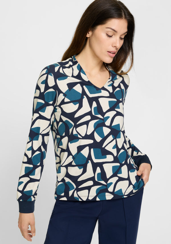 All Over Print T-Shirt - Ink Blue