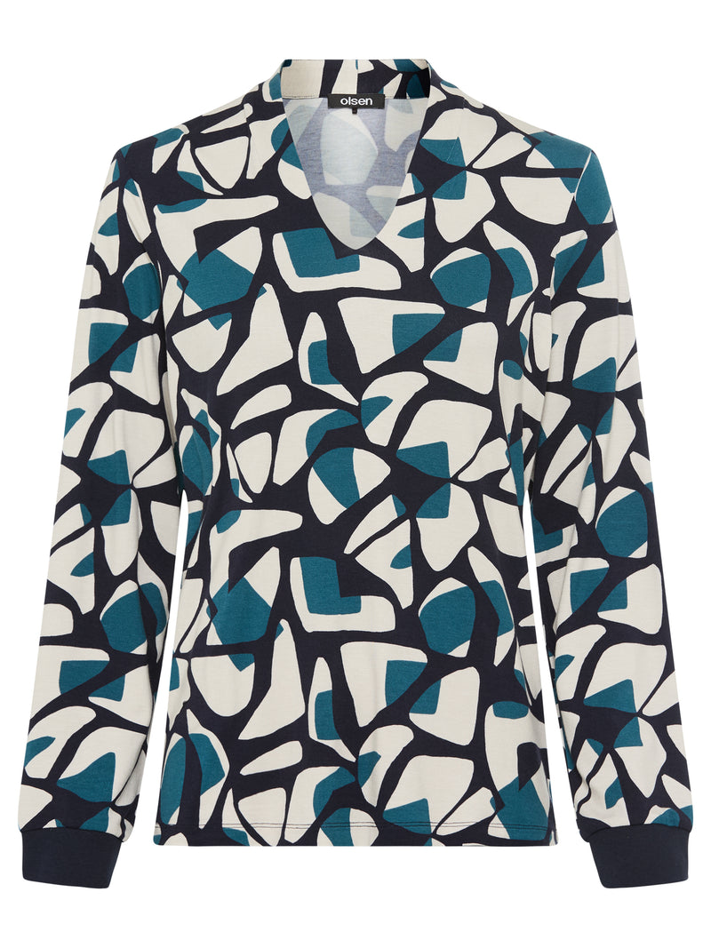 All Over Print T-Shirt - Ink Blue