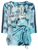 All Over Print T-Shirt - Ink Blue