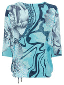 All Over Print T-Shirt - Ink Blue