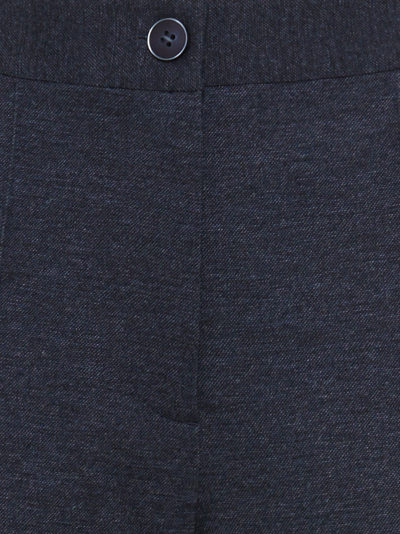 OlsenCropped Business Trousers - Ink Blue
