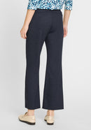OlsenCropped Business Trousers - Ink Blue