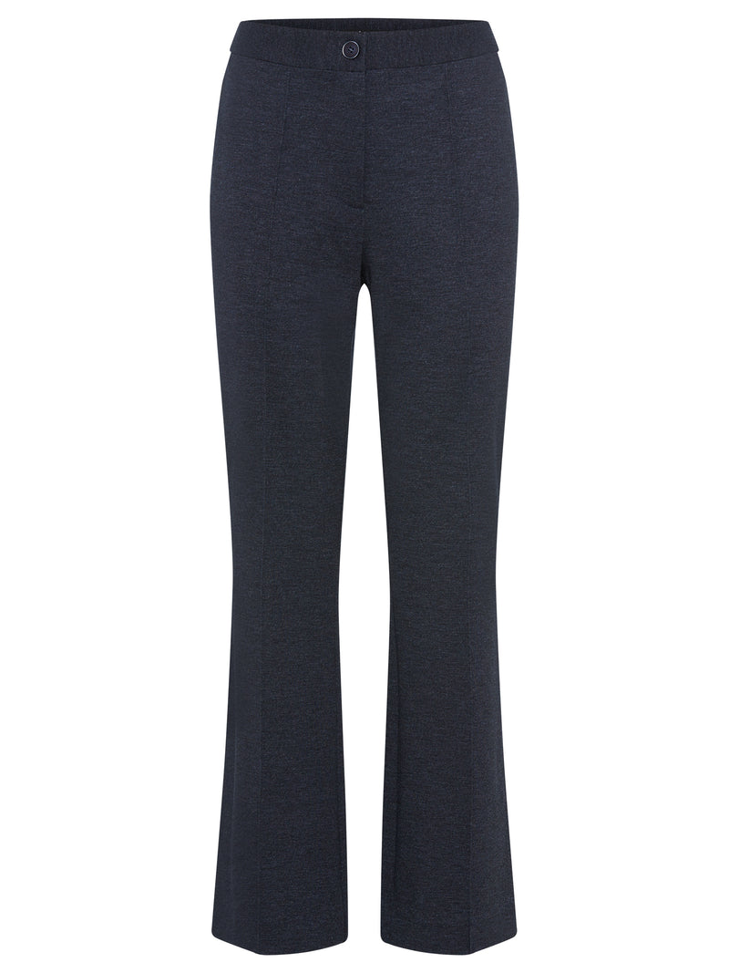 OlsenCropped Business Trousers - Ink Blue