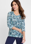 All Over Print T-Shirt - Light Teal