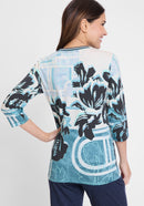 All Over Print T-Shirt - Midnight Teal