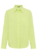 Neo Safari Blouse - Lime Yellow