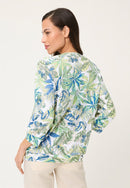 Neo Safari Print Long Sleeve T-Shirt - Jade