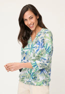 Neo Safari Print Long Sleeve T-Shirt - Jade