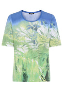 Olsen Short Sleeve Print T-Shirt - Jade