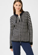 New Passion Houndstooth Cardigan - Ink Blue