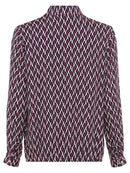 New Passion Print Blouse - Sweet Orchid