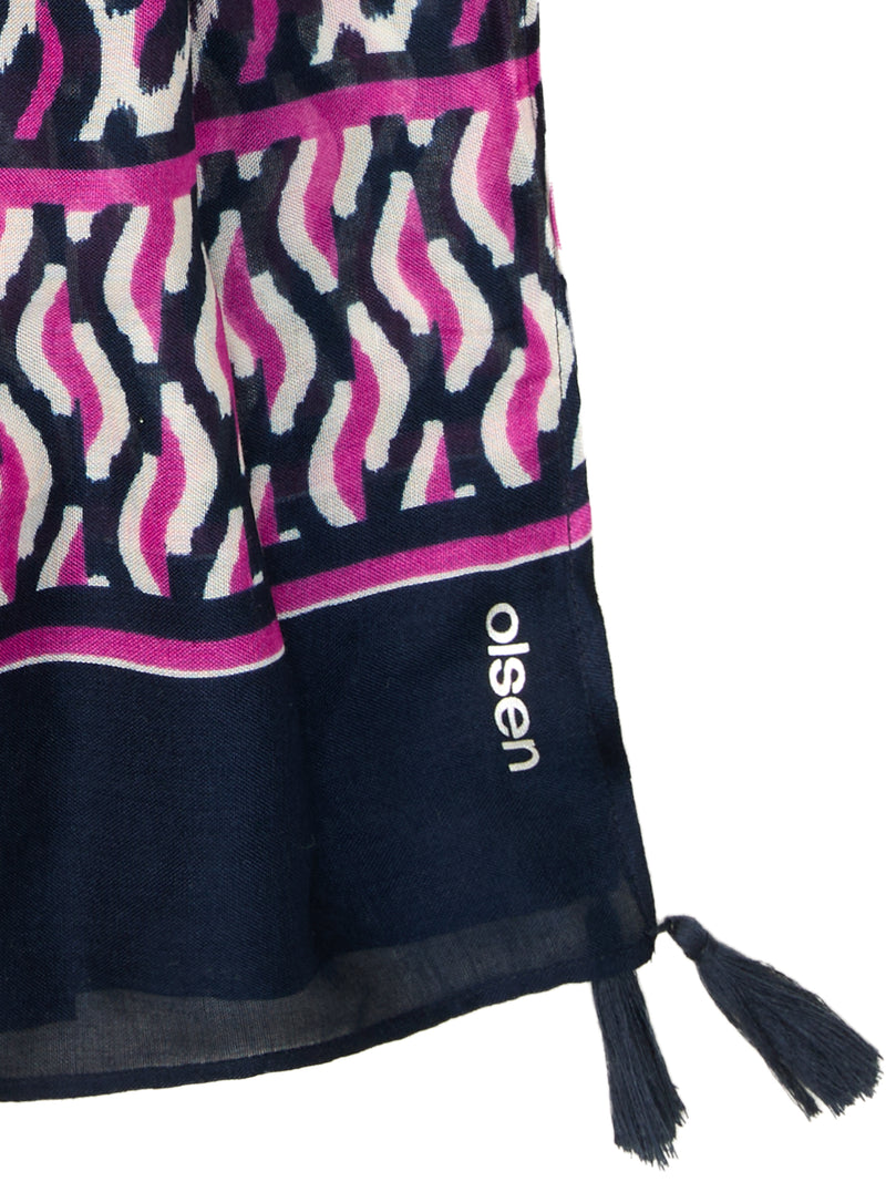 New Passion Print Scarf - Sweet Orchid