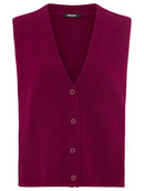 New Passion Sleeveless Cardigan - Boysenberry