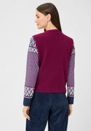New Passion Sleeveless Cardigan - Boysenberry