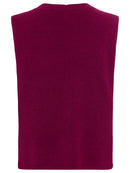 New Passion Sleeveless Cardigan - Boysenberry