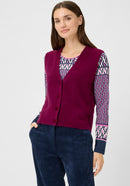New Passion Sleeveless Cardigan - Boysenberry