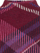 New Passion Funnel Neck Print jumper - Boysenberry