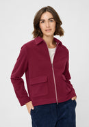 New Passion Zipped Cardigan - Boysenberry
