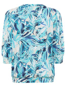 Ocean Breeze Print T-Shirt - Aruba Blue
