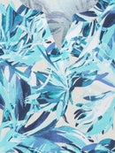 Ocean Breeze Print T-Shirt - Aruba Blue