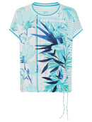 Ocean Breeze Print T-Shirt - Aruba Blue