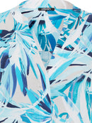 Ocean Breeze Print Woven Dress - Aruba Blue