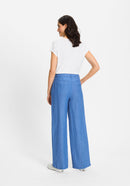 Ocean Breeze Casual Trousers - Capri Blue Melange