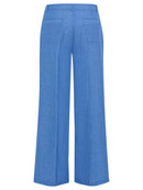 Ocean Breeze Casual Trousers - Capri Blue Melange