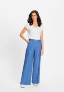 Ocean Breeze Casual Trousers - Capri Blue Melange