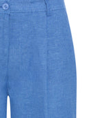 Ocean Breeze Casual Trousers - Capri Blue Melange