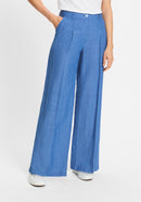 Ocean Breeze Casual Trousers - Capri Blue Melange
