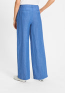 Ocean Breeze Casual Trousers - Capri Blue Melange