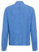 Ocean Breeze Plain Cardigan - Capri Blue Melange