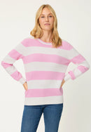 Refresh Stripe Jumper - Peony Pink