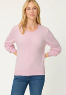 Refresh Self Pattern Jumper - Peony Pink Melange