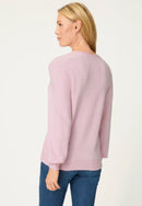 Refresh Self Pattern Jumper - Peony Pink Melange