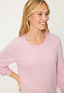 Refresh Self Pattern Jumper - Peony Pink Melange
