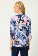 Refresh AOP 3/4 Sleeve T-Shirt - Ink Blue