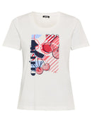 Riviera Mood Print T-Shirt - Off White