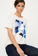 Riviera Mood Print T-Shirt - Off White